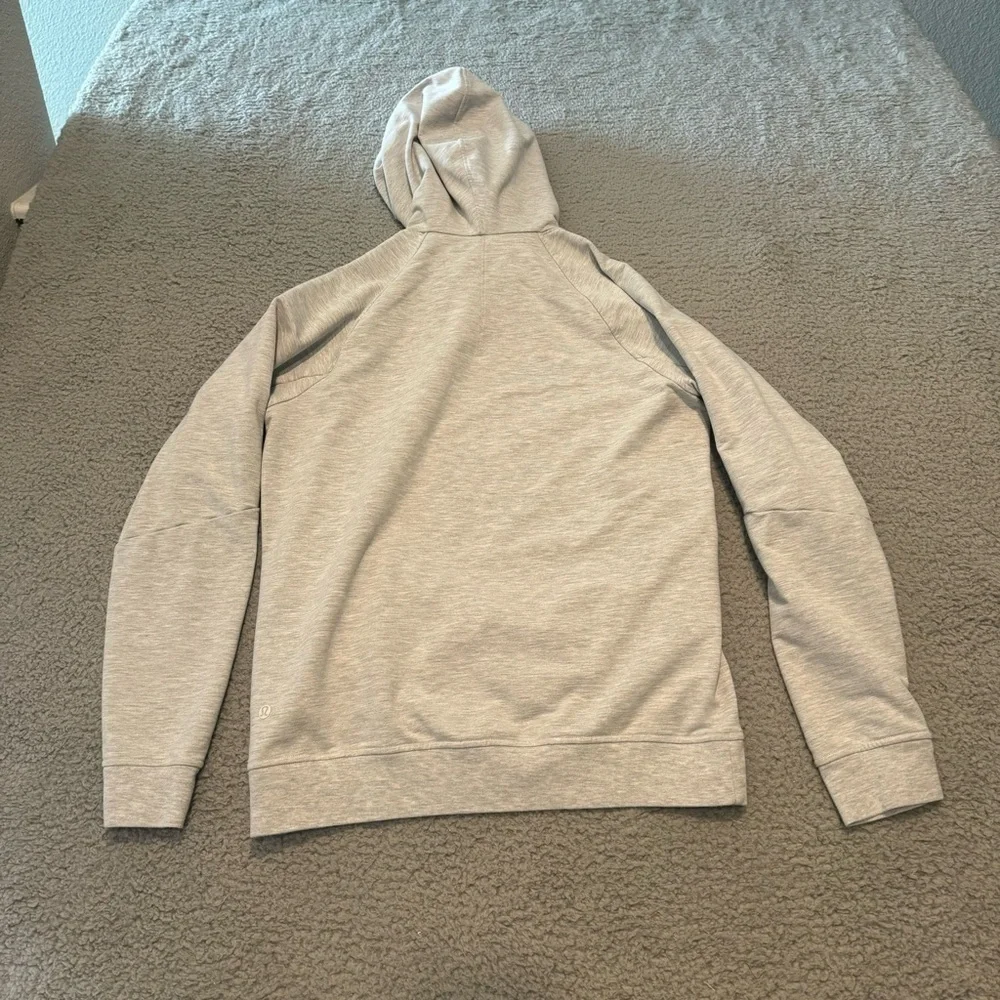 Lululemon City Sweat Pullover Hoodie Heathered Ultra Light Grey Size Small